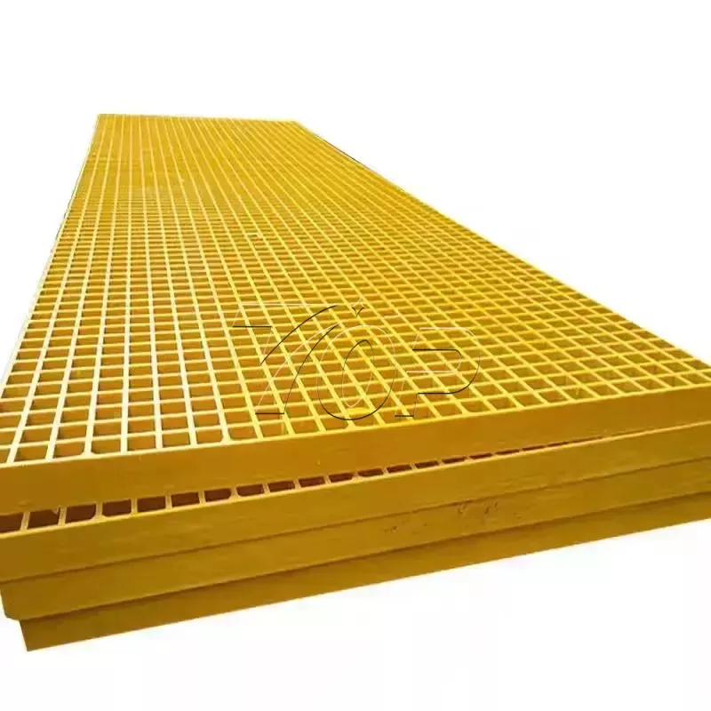 Grade de fibra de vidro moldada