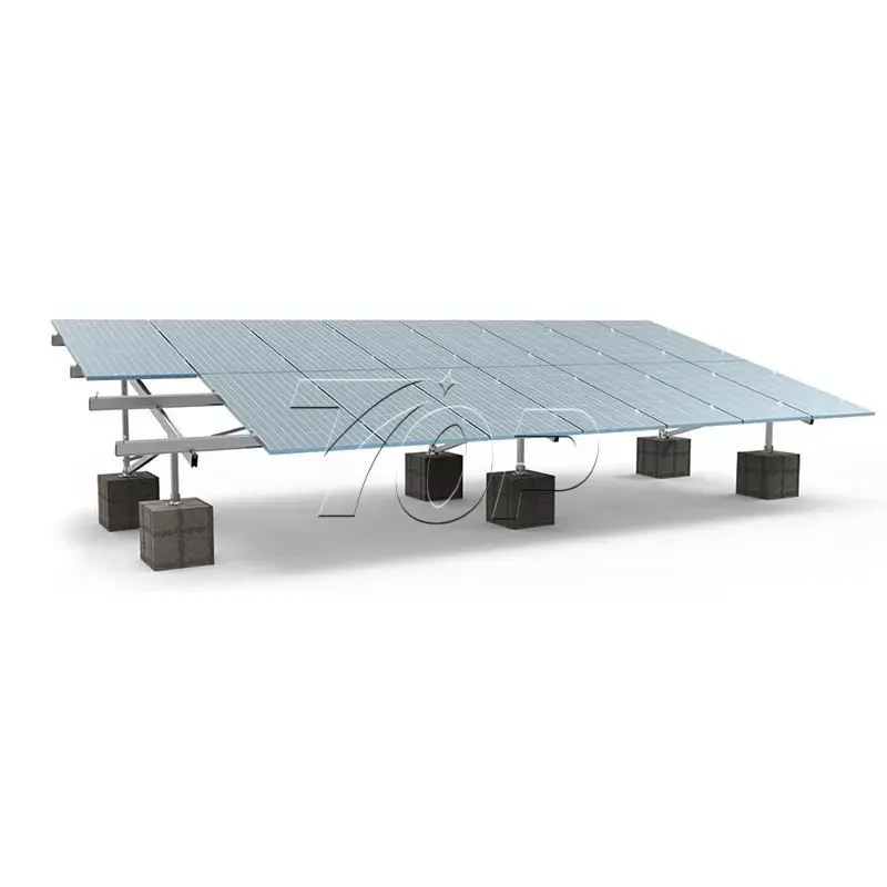 Suportes solares de telhado plano